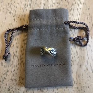 David Yurman X Triple-Row Ring with 14K Gold Size